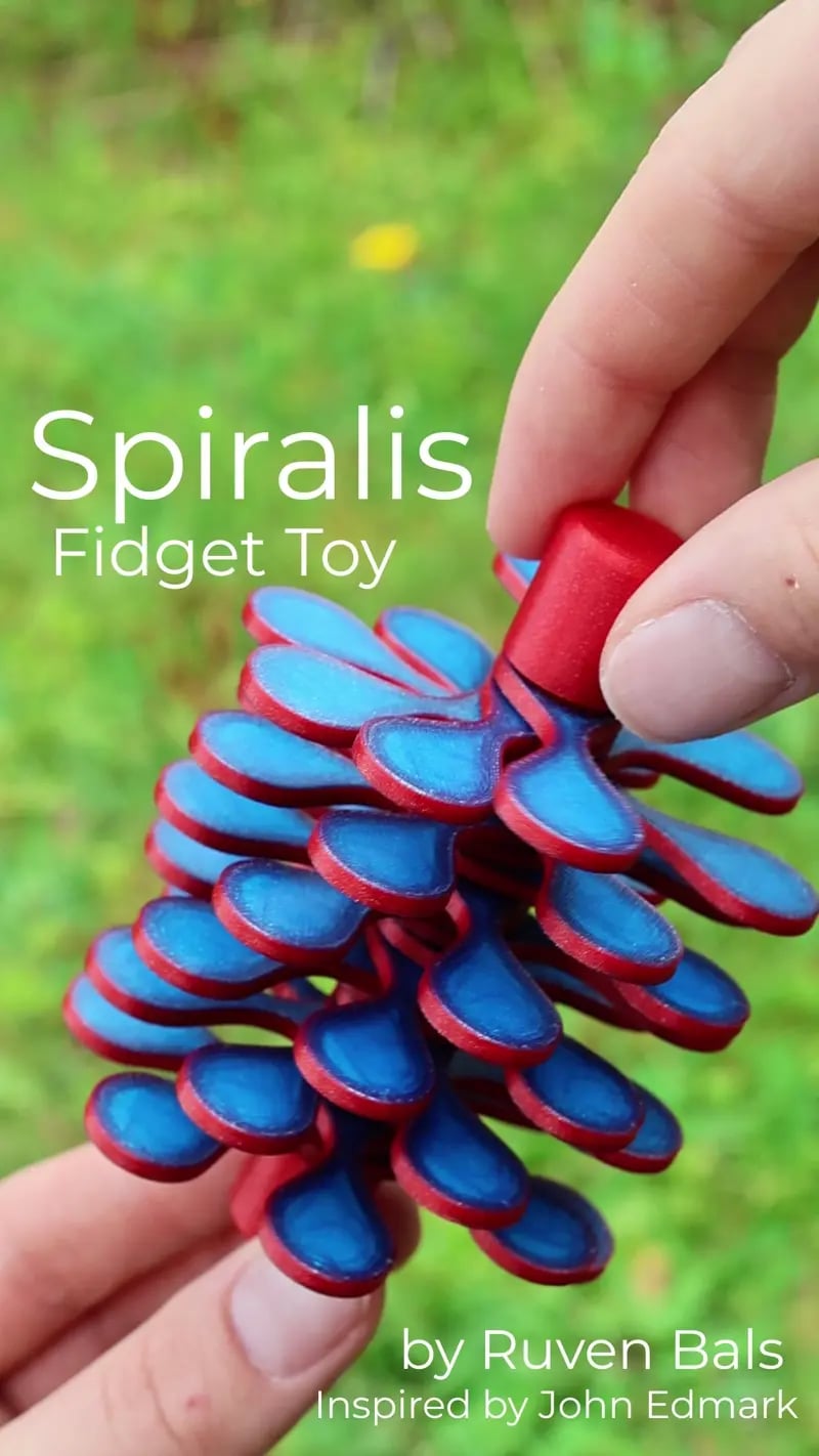 Spiralis Fidget Toy 3d model