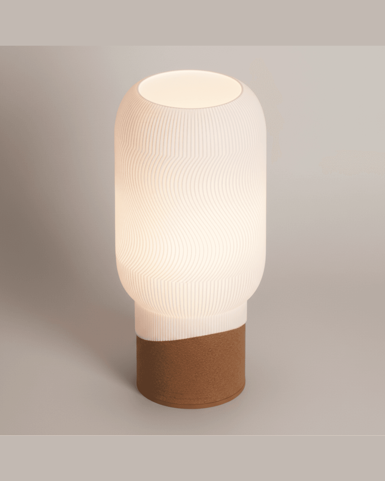 Minimal mixed texture desk lamp 3d model