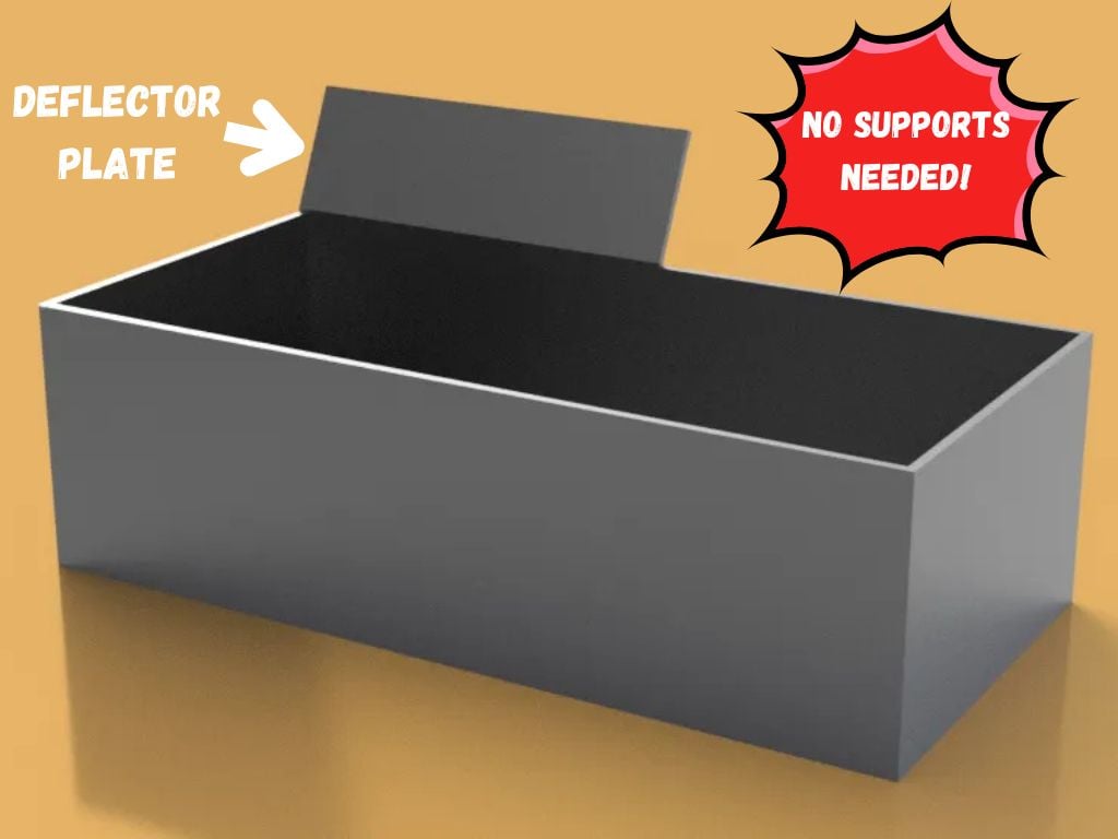 Ultimate Kobra 3 Poop Chute Bin 3d model