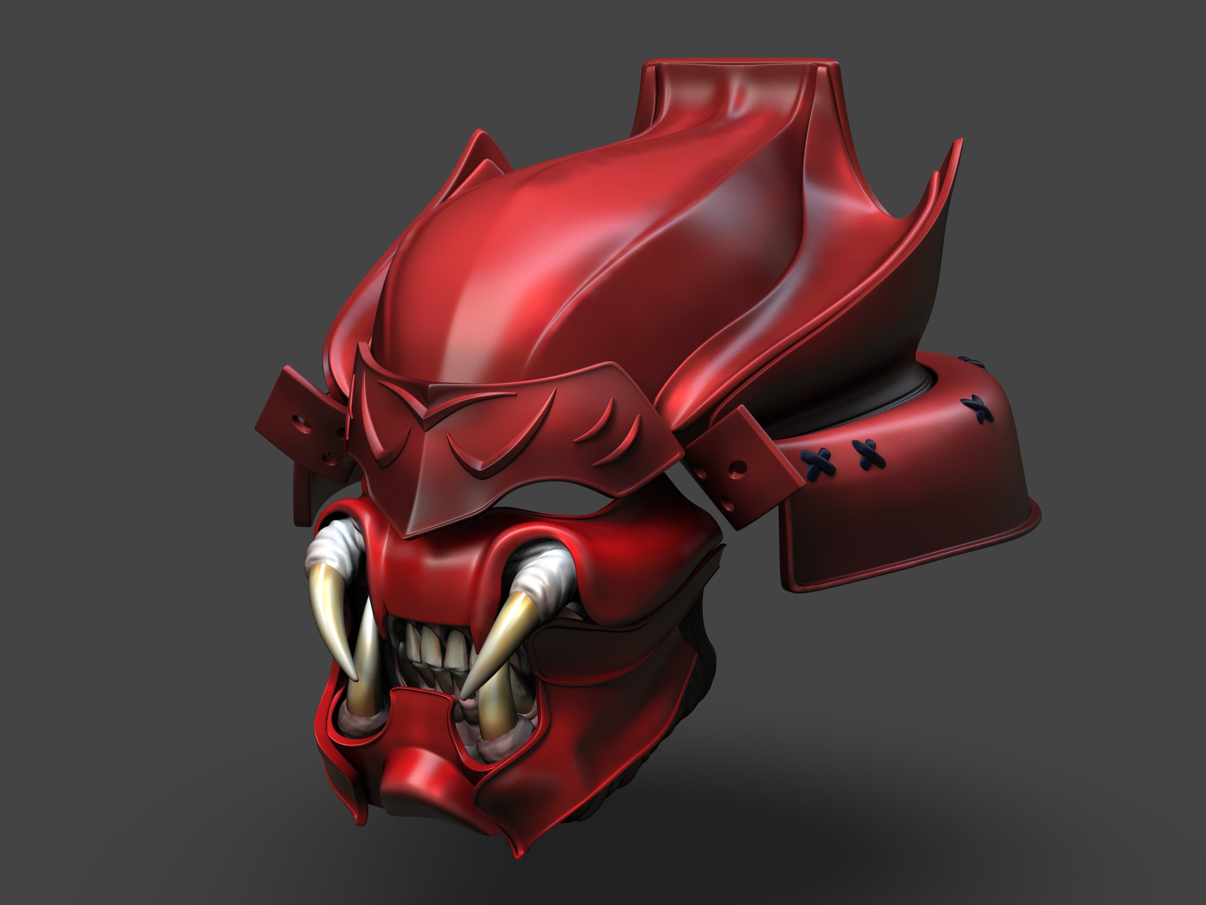 Predator Samurai Helmet 3d model