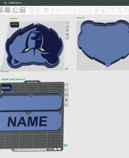 Memphis Grizzlies Sign - LED Strip Compatible 3d model