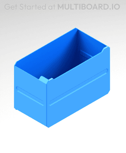 3x2x1.5 LU - MultiBin Simple Drawer 3d model