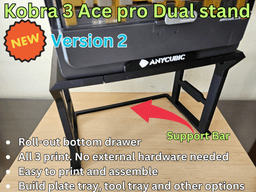 KOBRA-3 DUAL ACE-PRO STAND 3d model