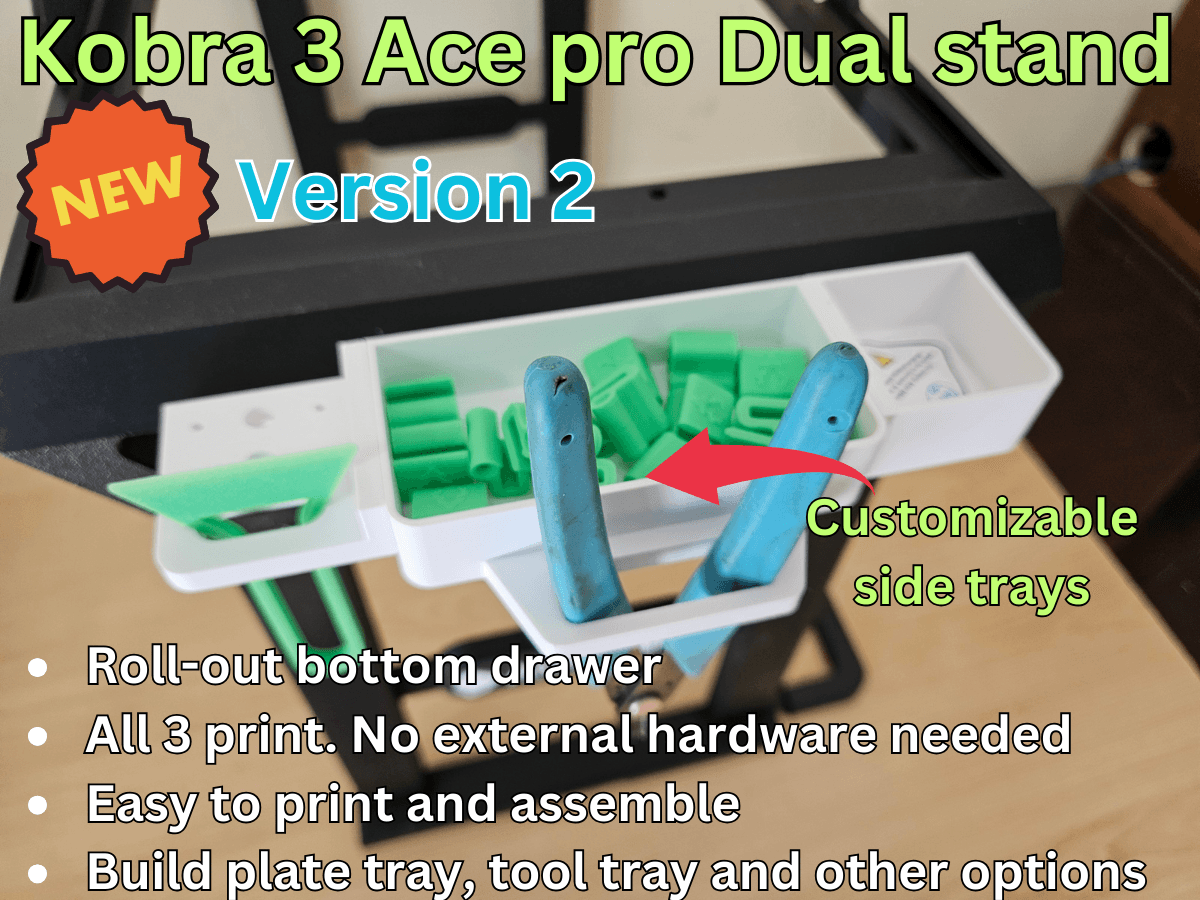 KOBRA-3 DUAL ACE-PRO STAND 3d model