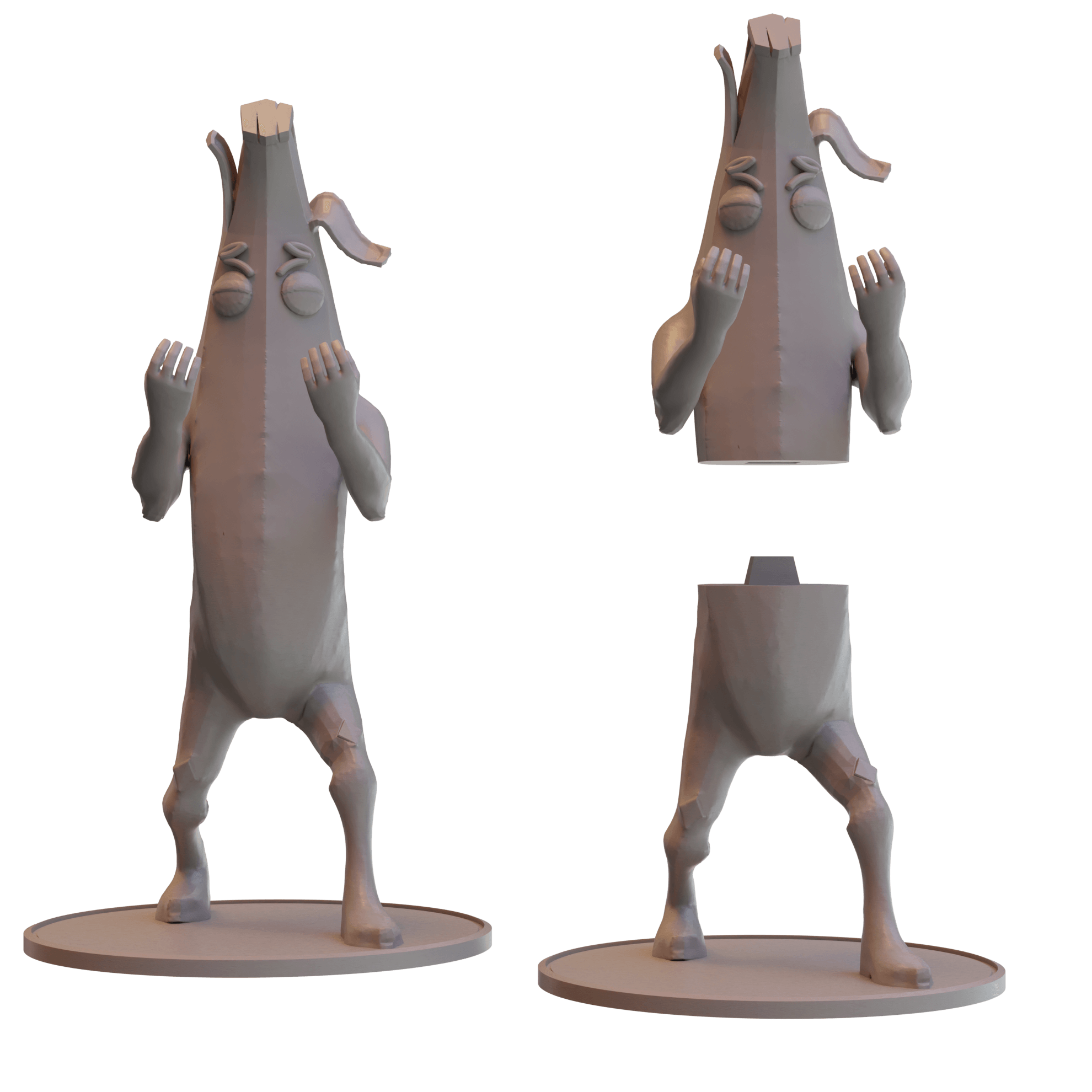 Peely Controller Stand 3d model