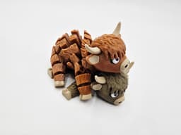 FLEXI HIGHLAND COW 3d model
