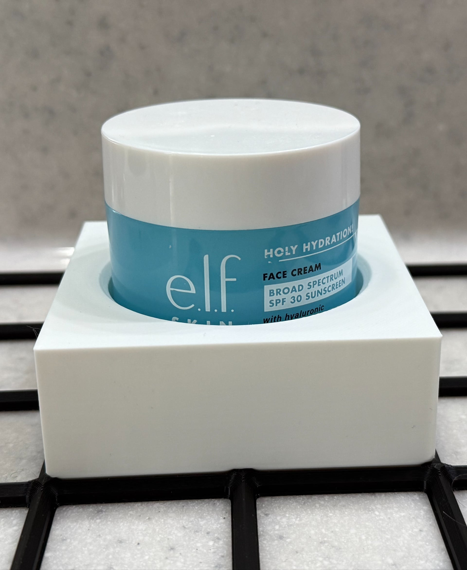 gridfinity holder for elf holy hydration face moisturizer 3d model