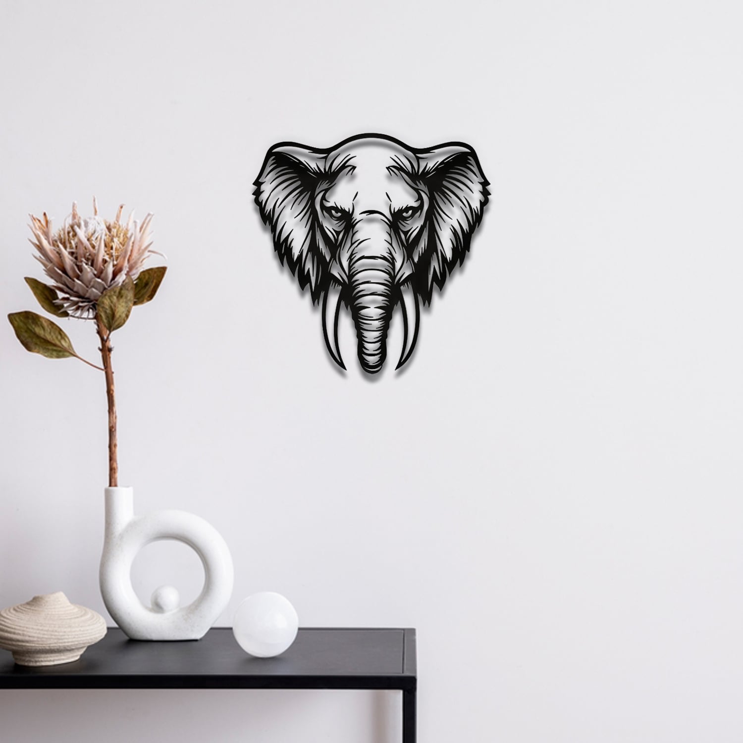 Elephant Wall Art 3d model