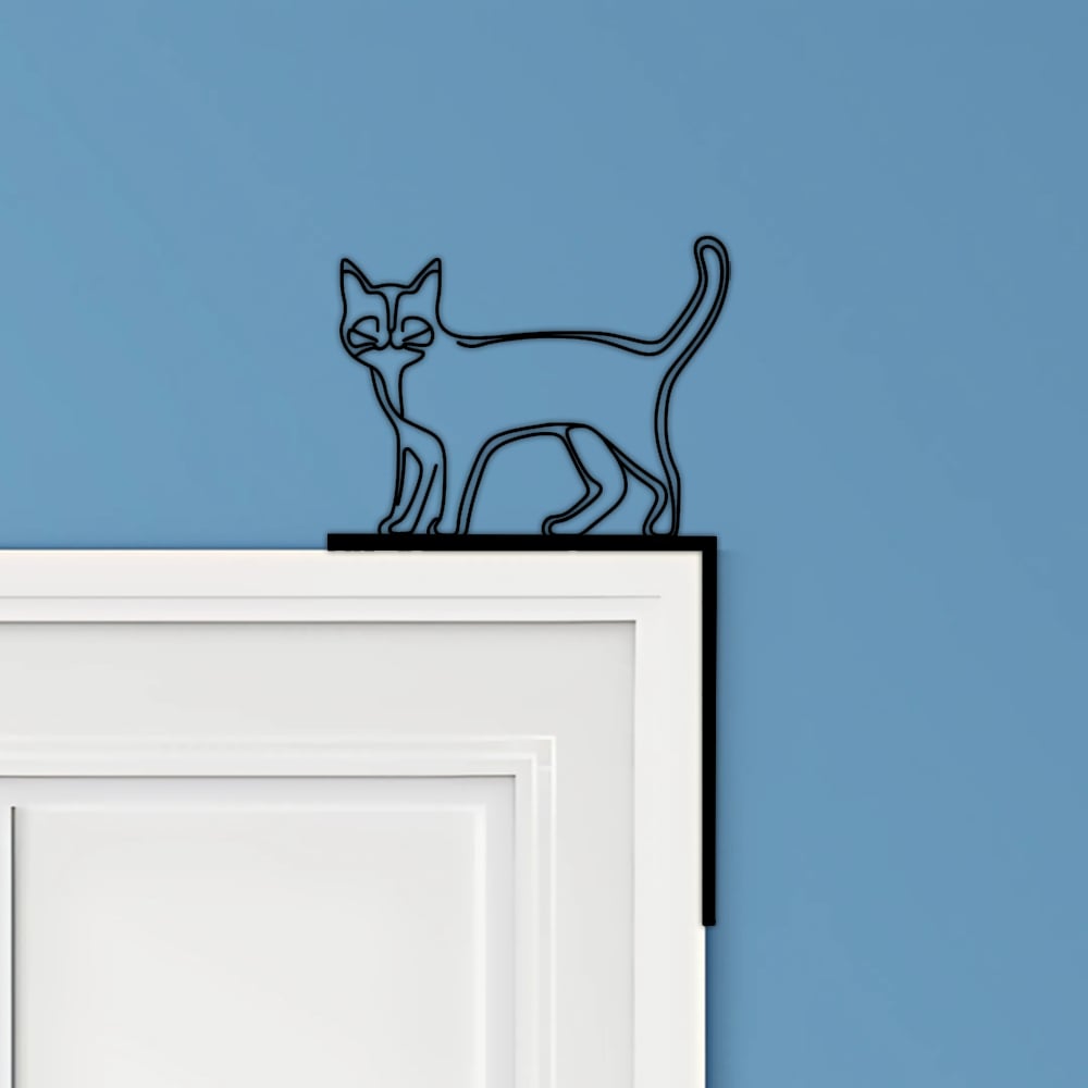 Cat Door Corner Decor 3d model