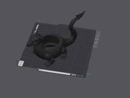 tail flick dragon plant pot 3d model