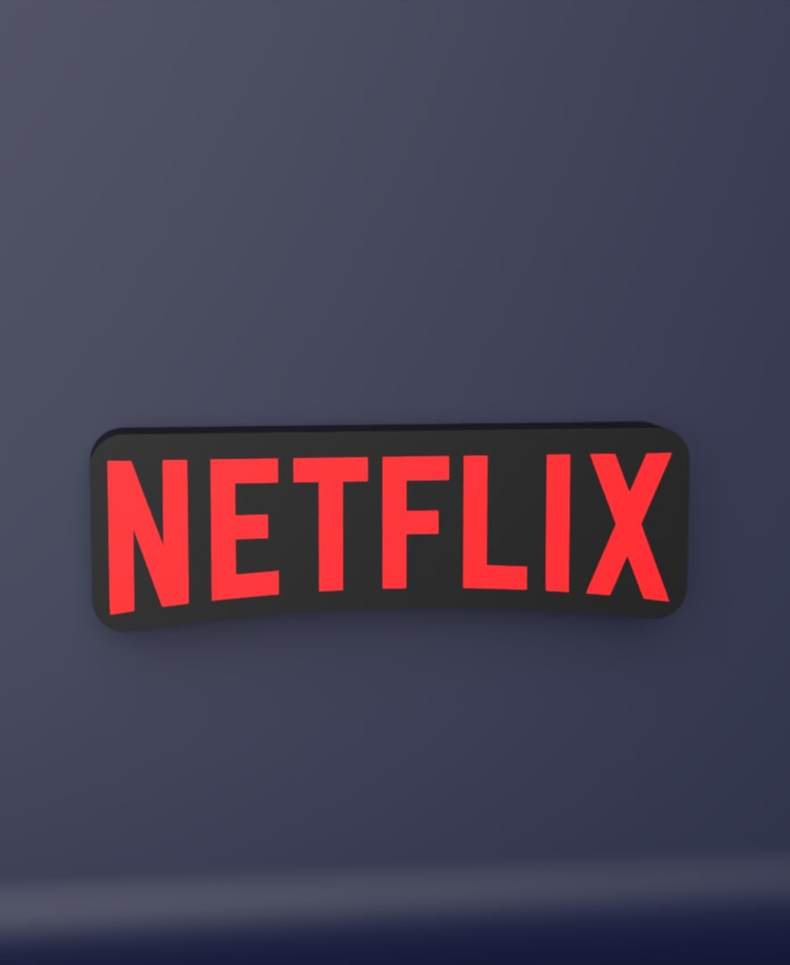Netflix V1 - LED Strip compatible 3d model