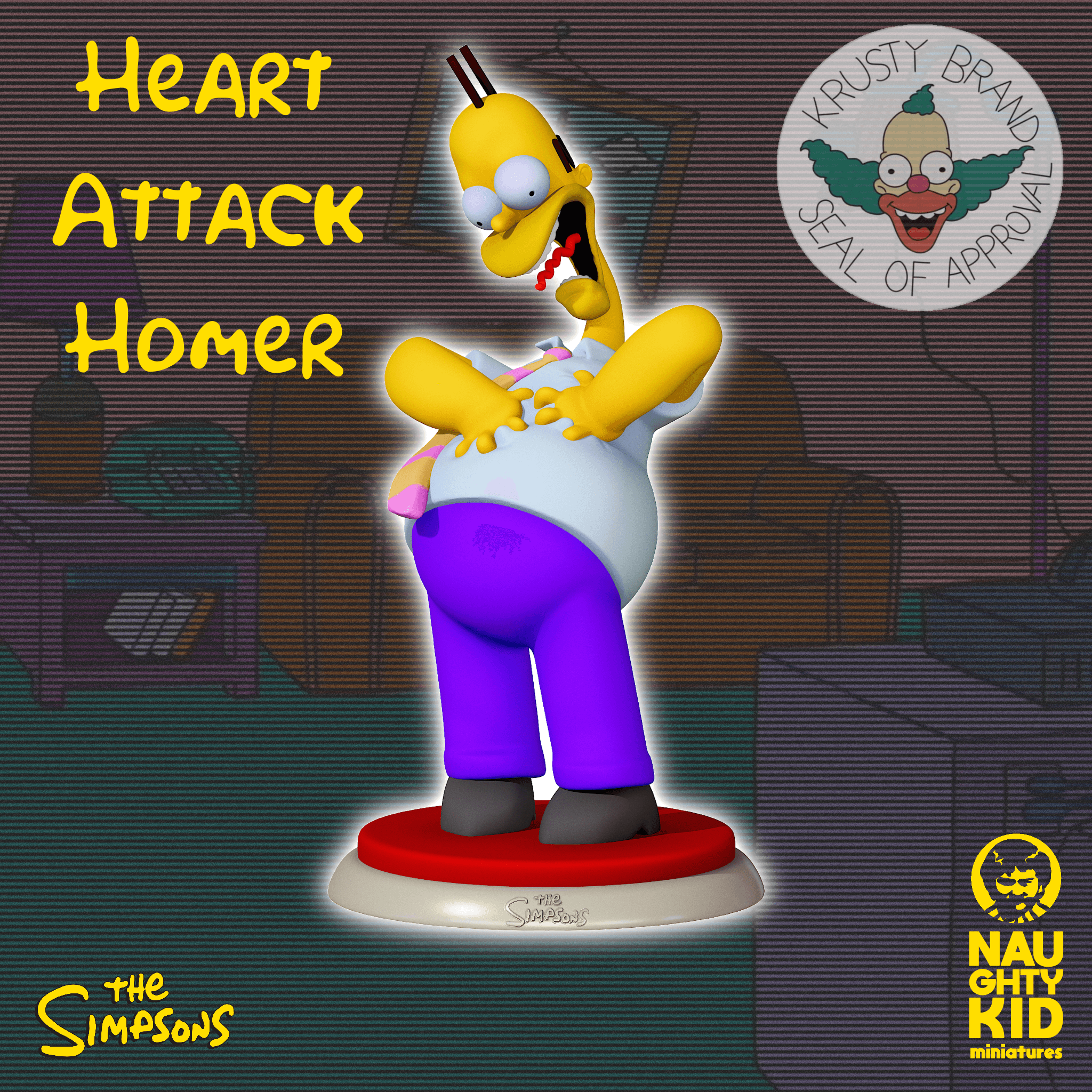 Heart attack Homer 3d model