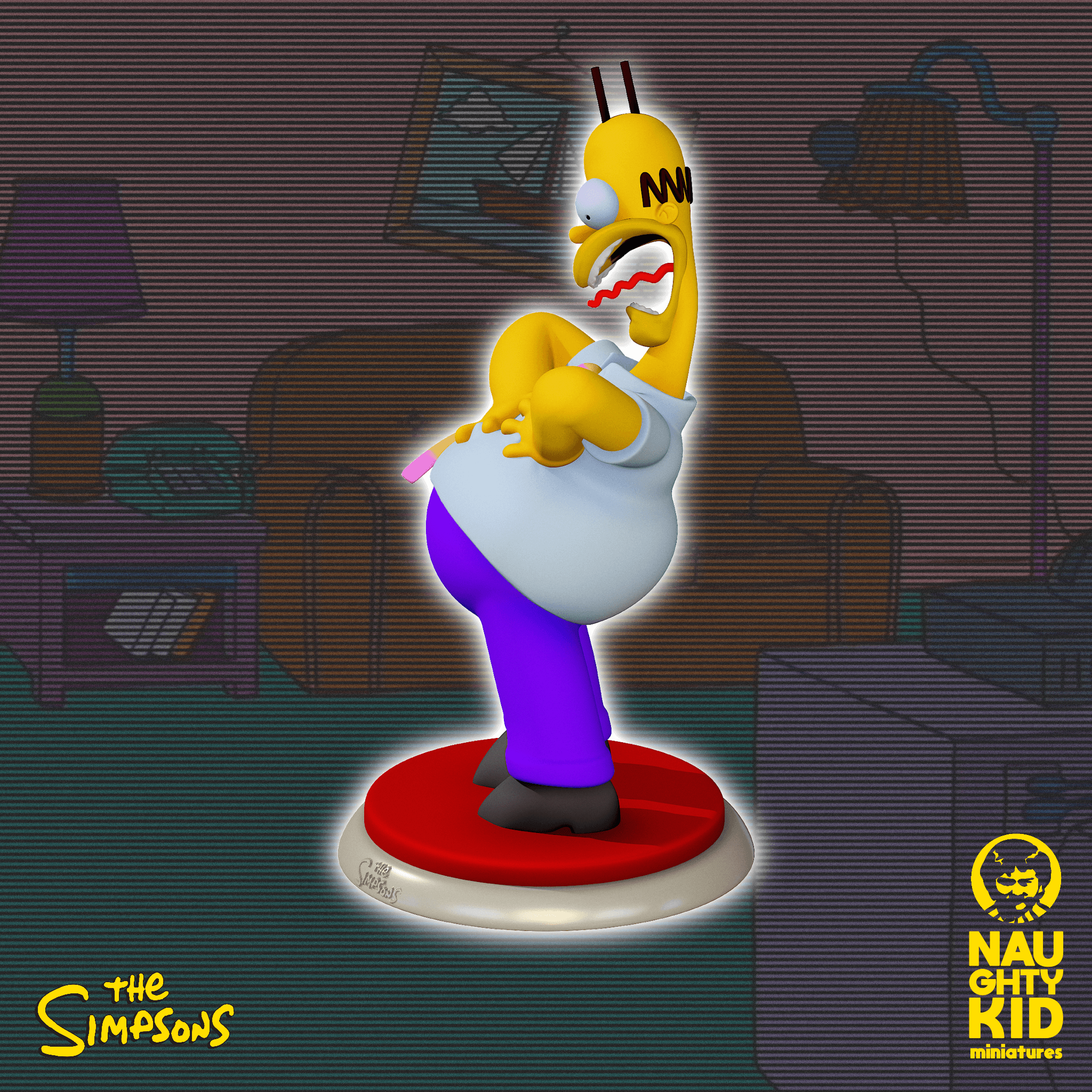 Heart attack Homer 3d model