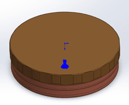 CIRCULAR CONTAINER - 12"X3" 3d model