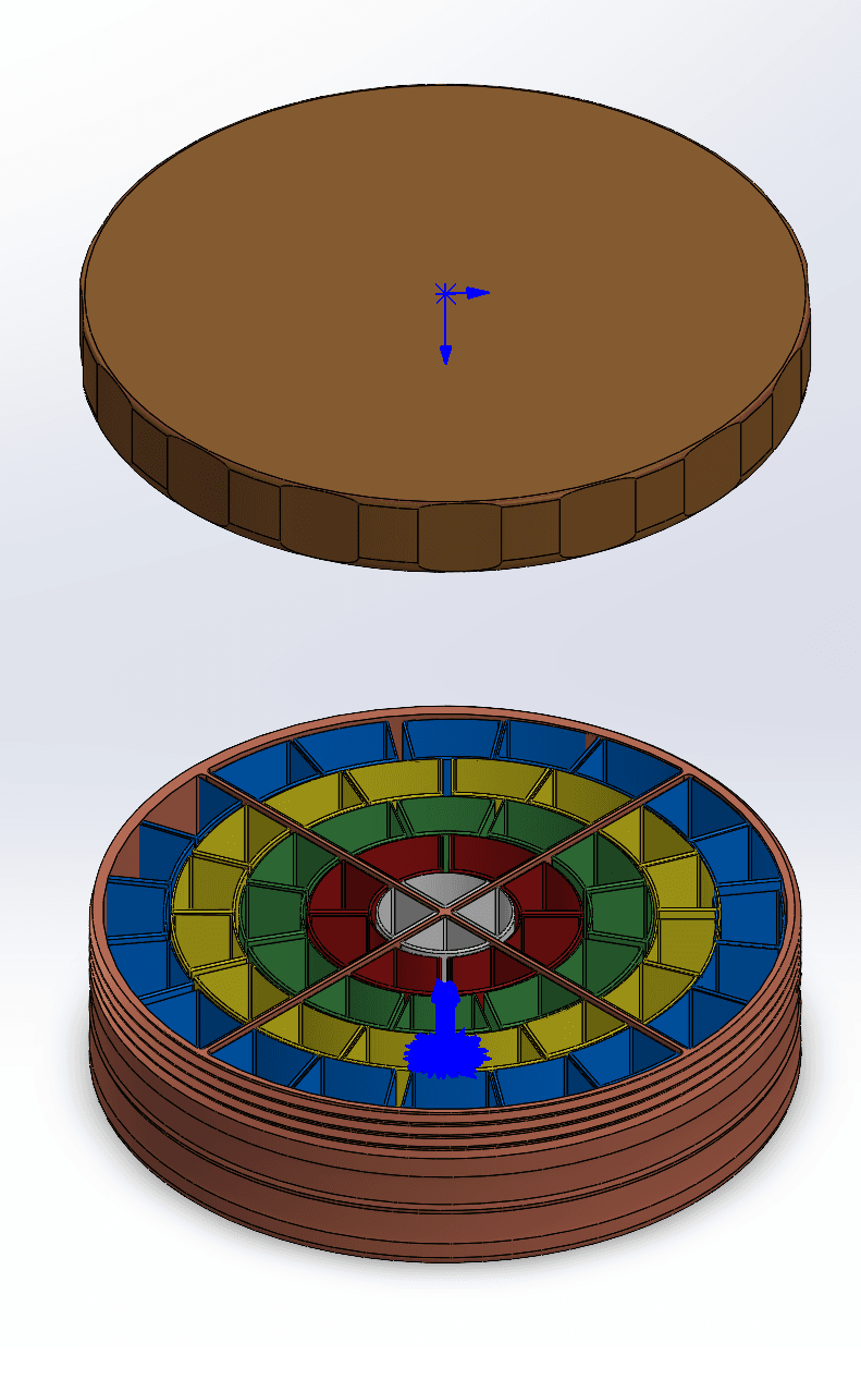 CIRCULAR CONTAINER - 12"X3" 3d model
