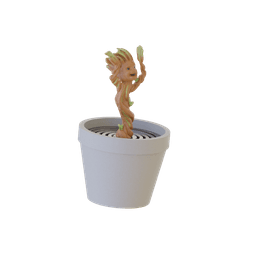 Springy Baby Groot in Pot 3d model