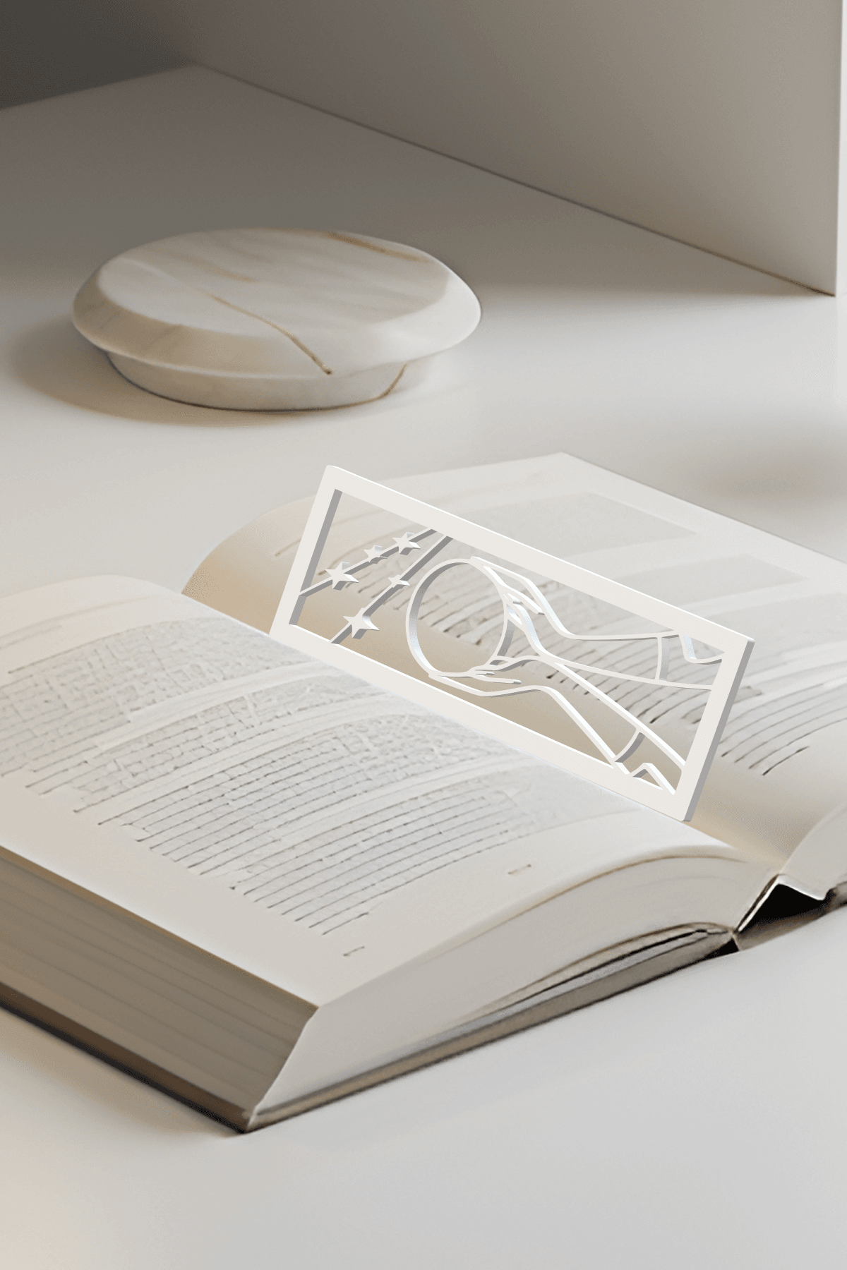 Universe Bookmark, Gift Idea 3d model