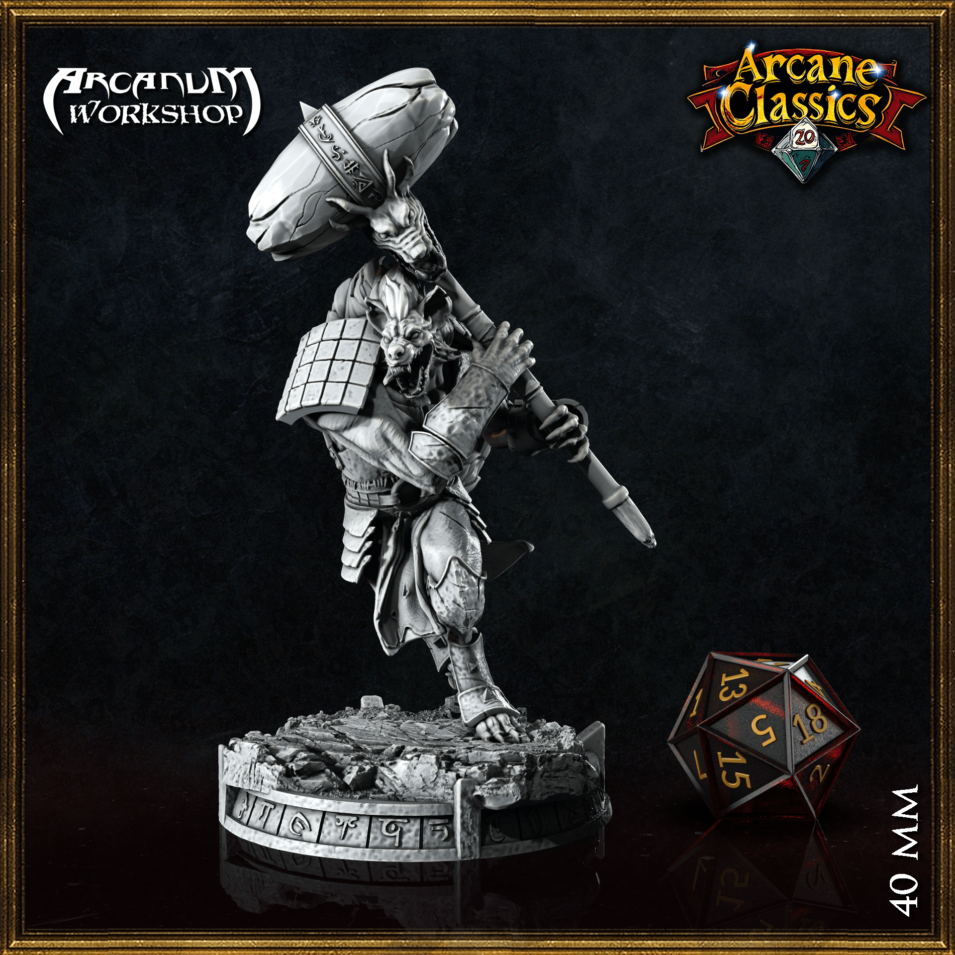 Gnoll Heavy Hammer (40mm) 3d model