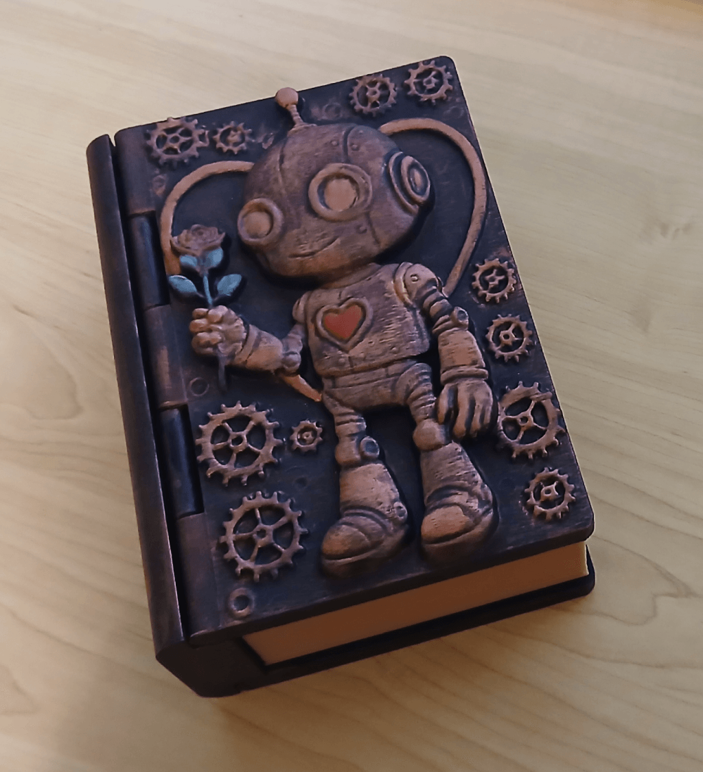 Steampunk Robot Book Box 3d model