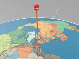 nest-pin for strategic map 3d model