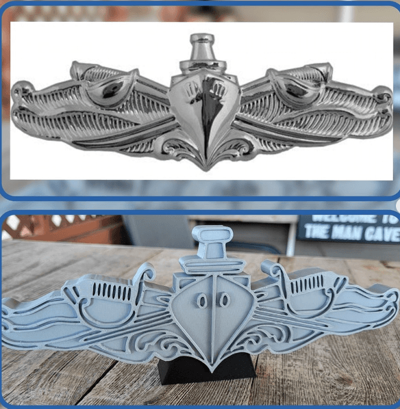 Surface Warefare Insignia Desk Decor 3d model