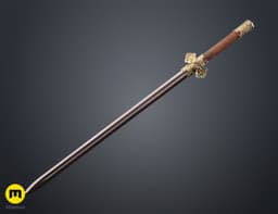 Chinese sword of the Tang Dynasty 3d model