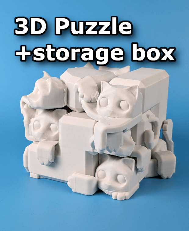 Purrfect Block - Cat Puzzle 3d model
