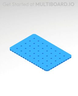 6x9 MU - Small Thread MU - MultiBoard Plate 3d model