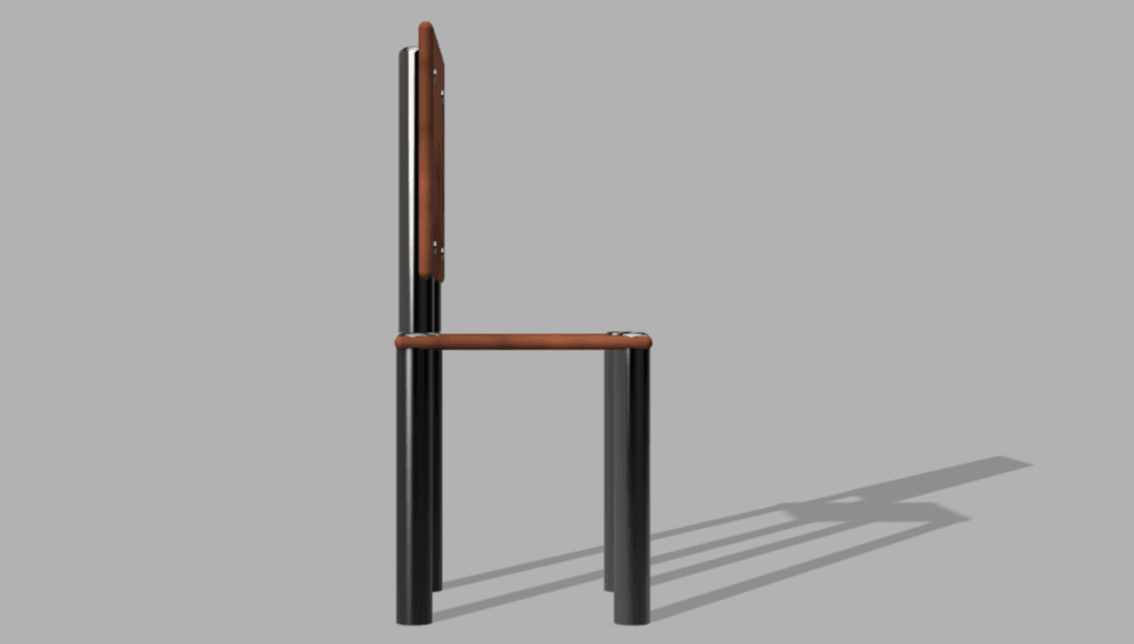 Chair for modern table 3d model