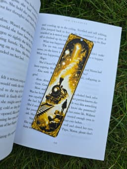 Magical Train Station 3D Printed Bookmark 3d model