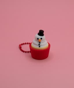Christmas Cupcake Fidget Clickers 3d model