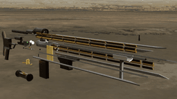 3d printable railgun rifle 3d model