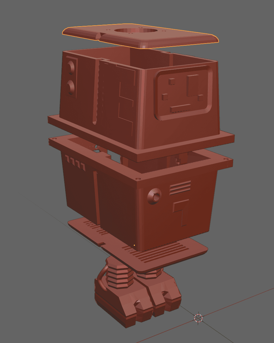 GNK Power Droid Raspberry Pi 4 Case 3d model