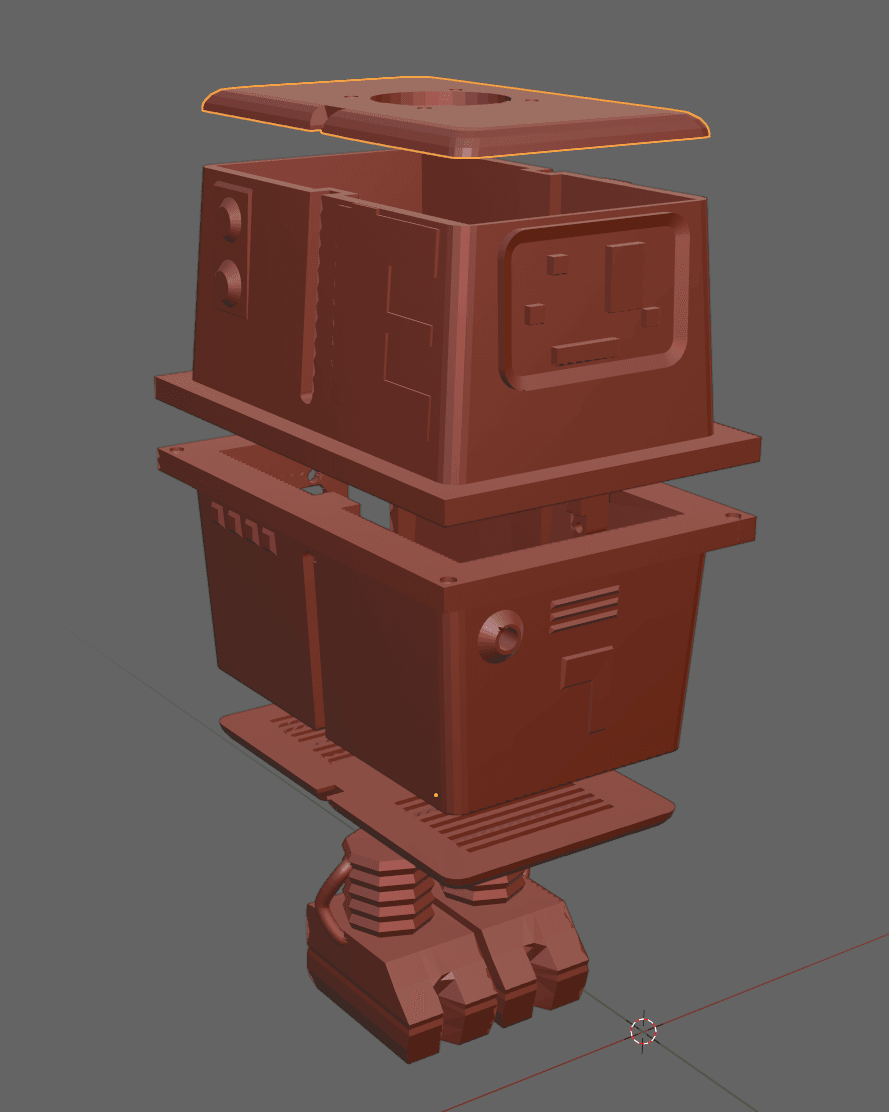 GNK Power Droid Raspberry Pi 4 Case 3d model