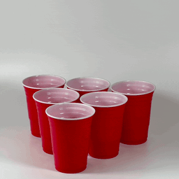Beer Pong Funnel Dispenser Beerpong Partygame 6 Cups 3d model