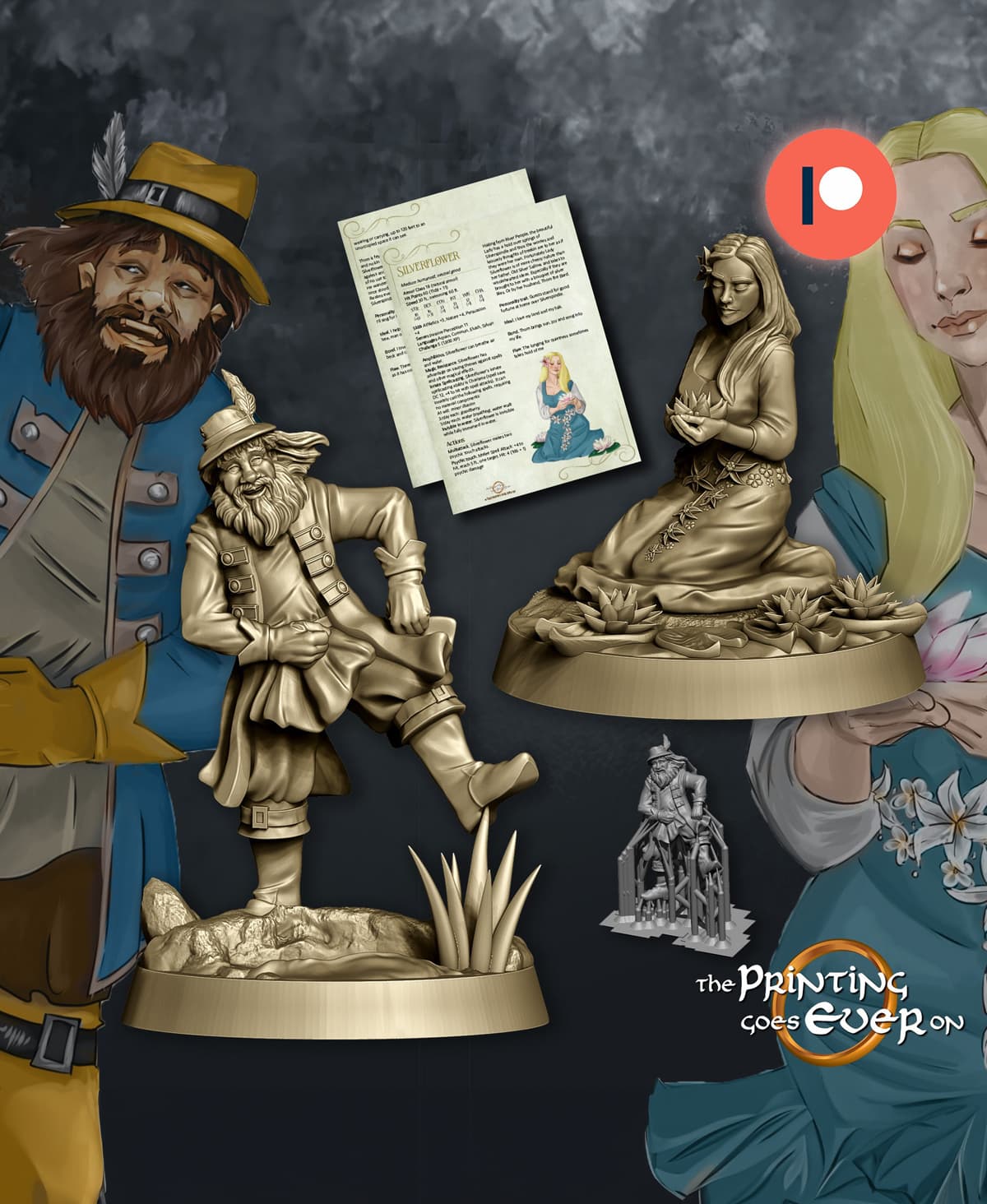 Thom and Silverflower 3d model