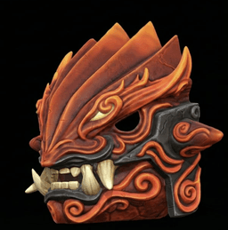 Groudon Menpo Mask 3d model