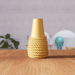 Rope Texture Vase 3d model