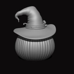 Magical Skeleton Pumpkin.stl 3d model
