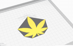 CANNABIS KEYCHAIN 3d model