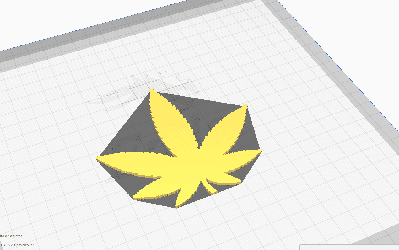 CANNABIS KEYCHAIN 3d model