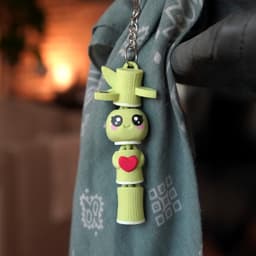 Flexi Bamboo Buddies Keychain 3d model
