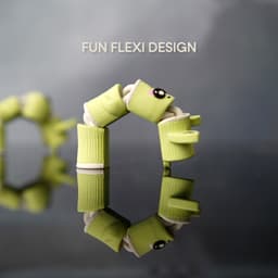 Flexi Bamboo Buddies Keychain 3d model