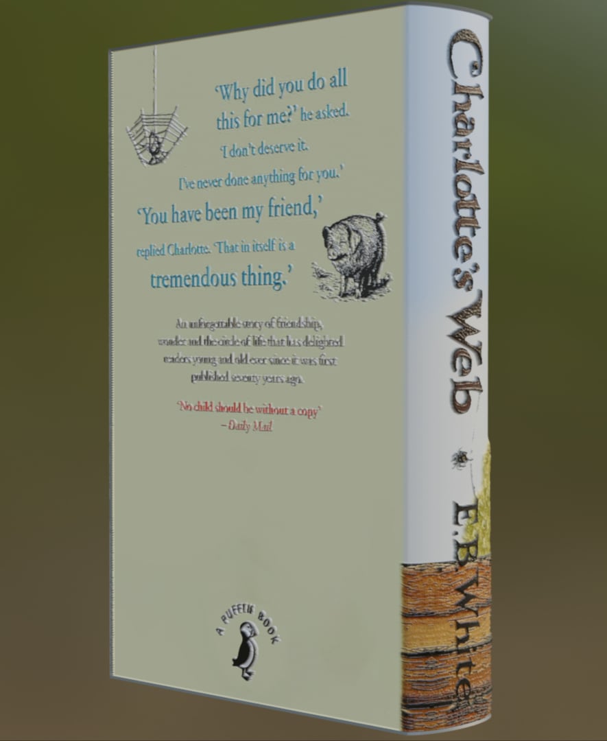 Charlotte's Web - Book Litho 3d model