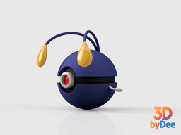 Chinchou Poke Ball 3d model