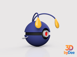 Chinchou Poke Ball 3d model