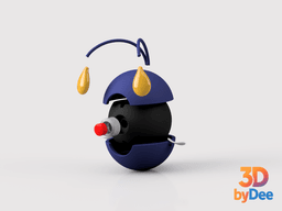 Chinchou Poke Ball 3d model
