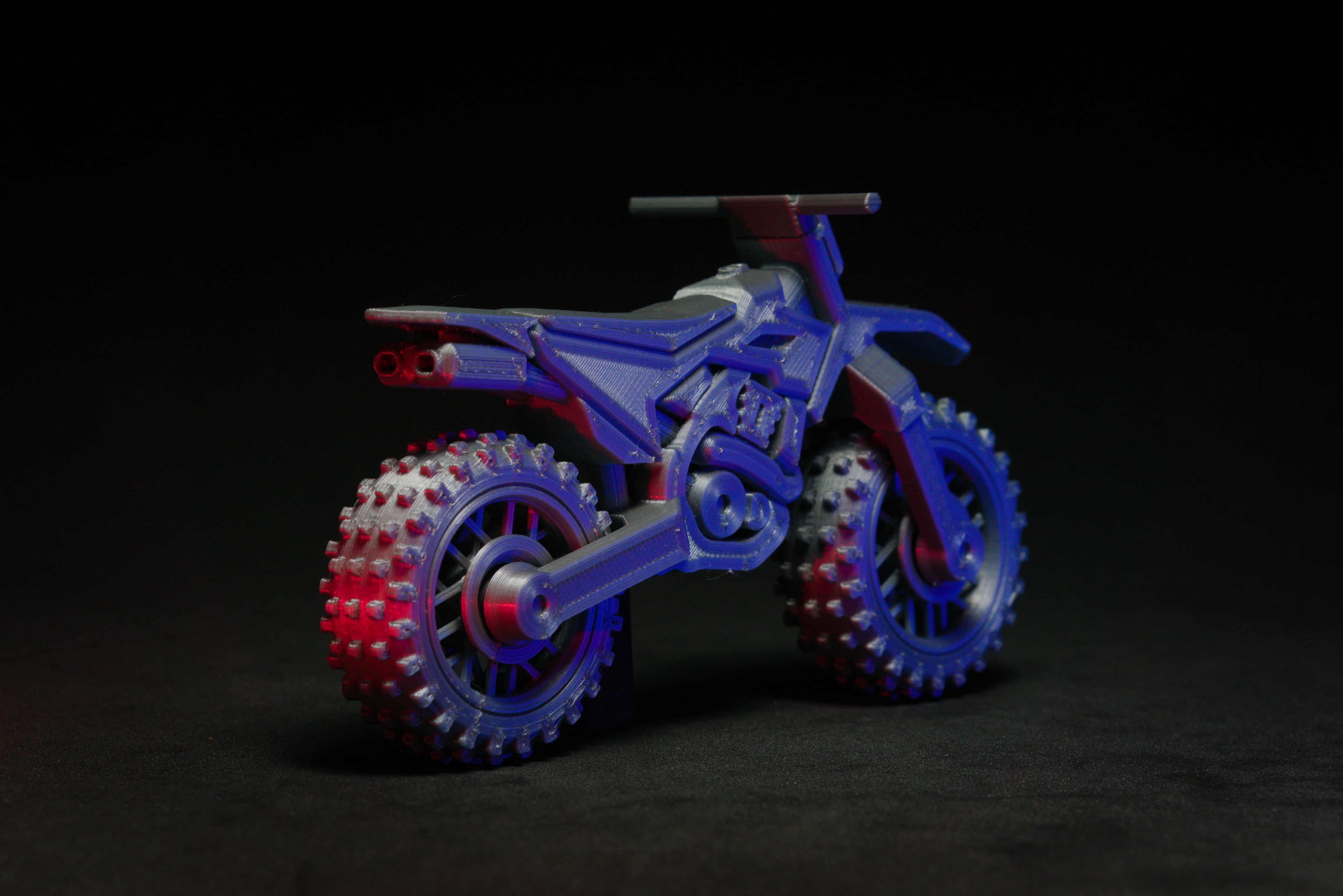 Dirt Bike - Print in place 3d model