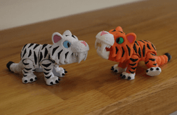 Biting Saber-toothed Tiger 3d model