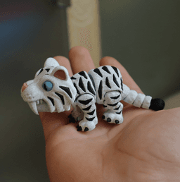 Biting Saber-toothed Tiger 3d model